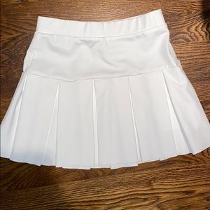 White Princess Poly Tennis Skirt